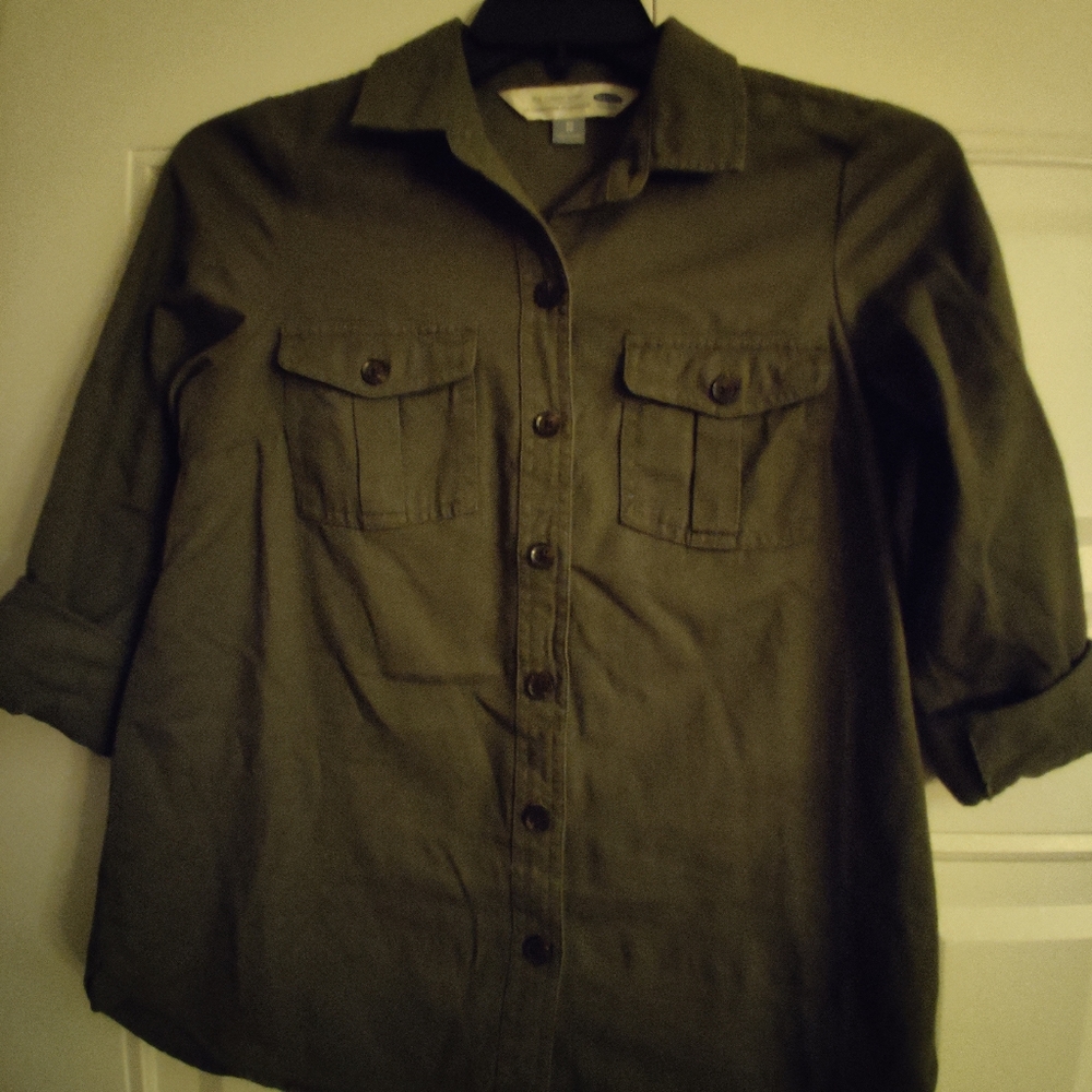Army Green Old Navy top